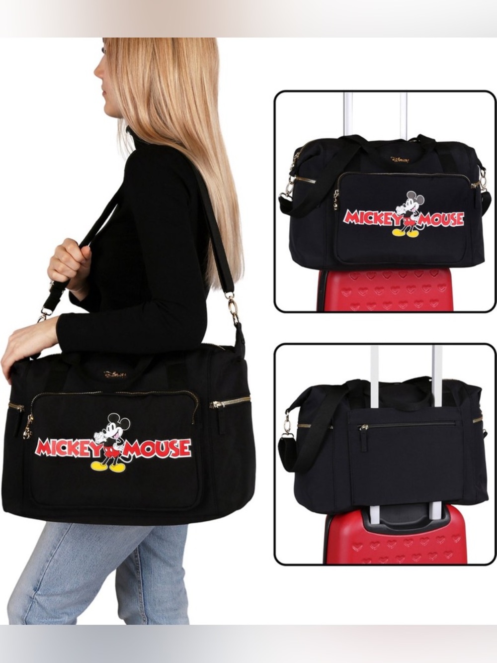 Disney Mickey Weekender Duffle Bag NWT